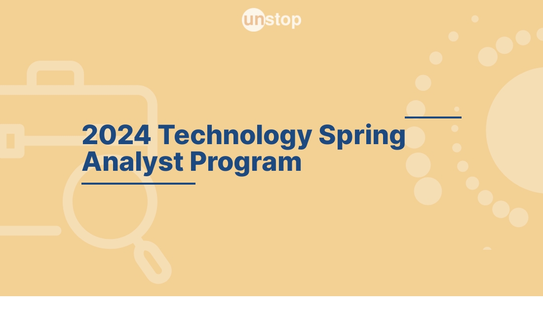 2024 Technology Spring Analyst Program by Stanley! // Unstop