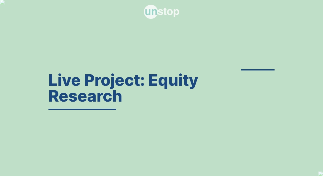 equity research live project