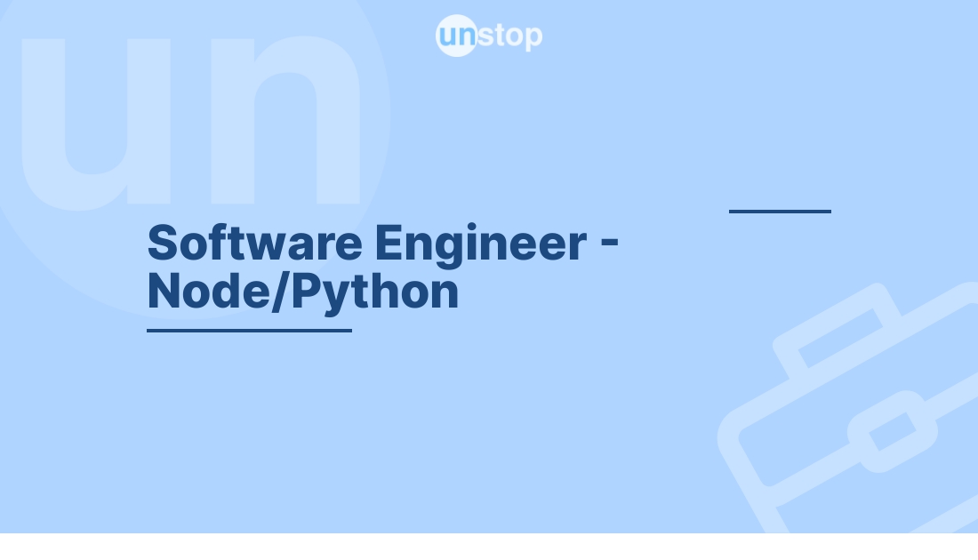 Software Engineer - Node/Python by Fresh Team! // Unstop (formerly ...