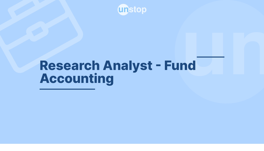 Research Analyst Fund Accounting by CRISIL! // Unstop (formerly