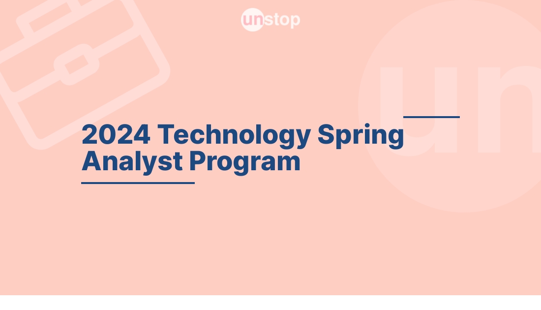 2024 Technology Spring Analyst Program by Stanley! // Unstop