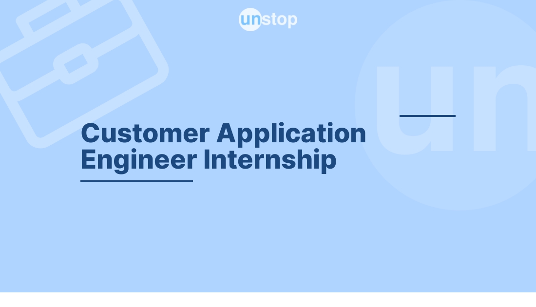 Customer Application Engineer Internship by GE Power India Limited