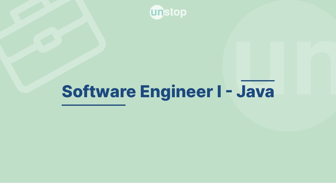 Software Engineer I-Java by JPMorgan Chase & Co.! // Unstop