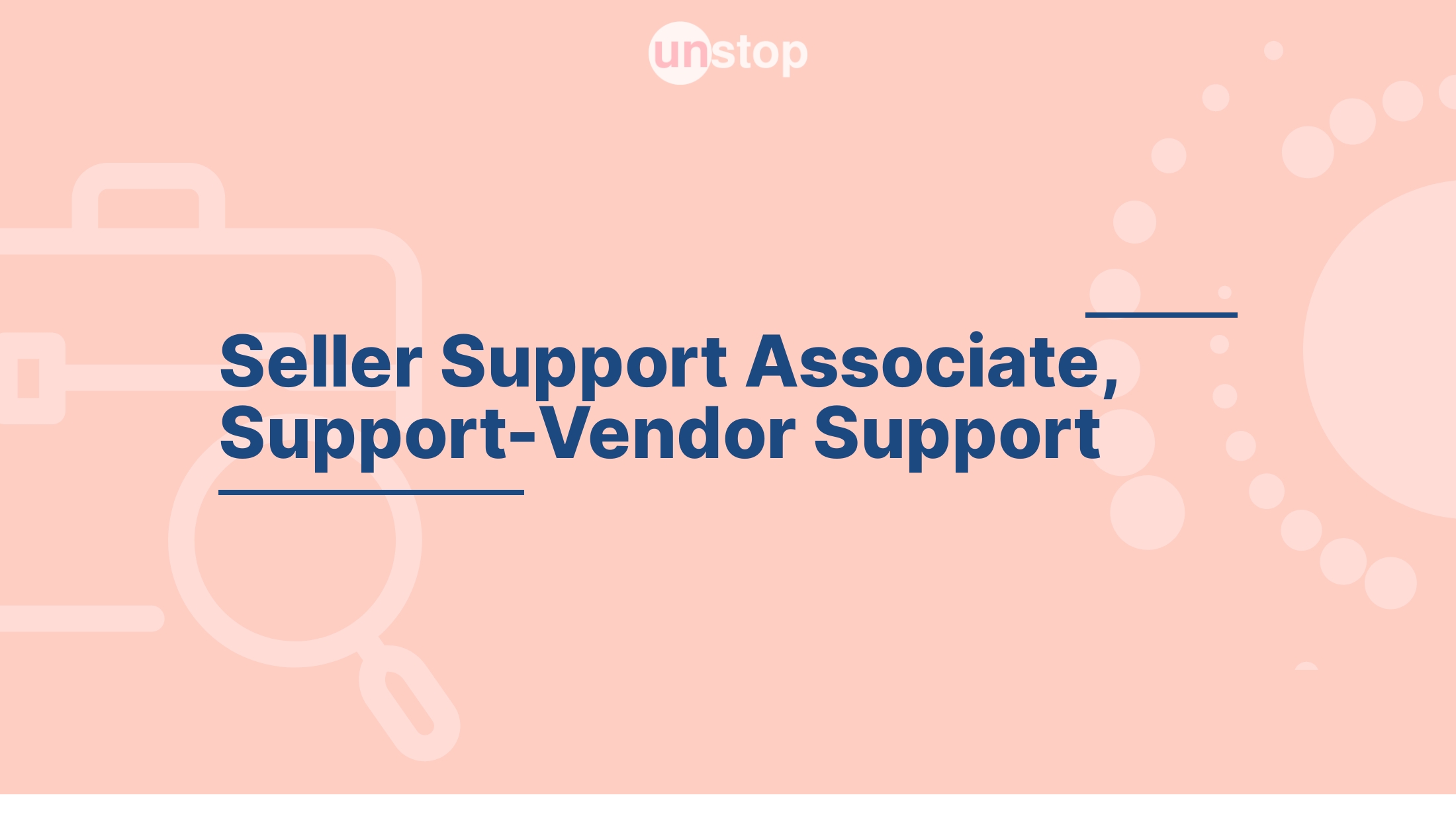 Seller Support Associate, Seller Support Associate, SP-Support-Vendor ...