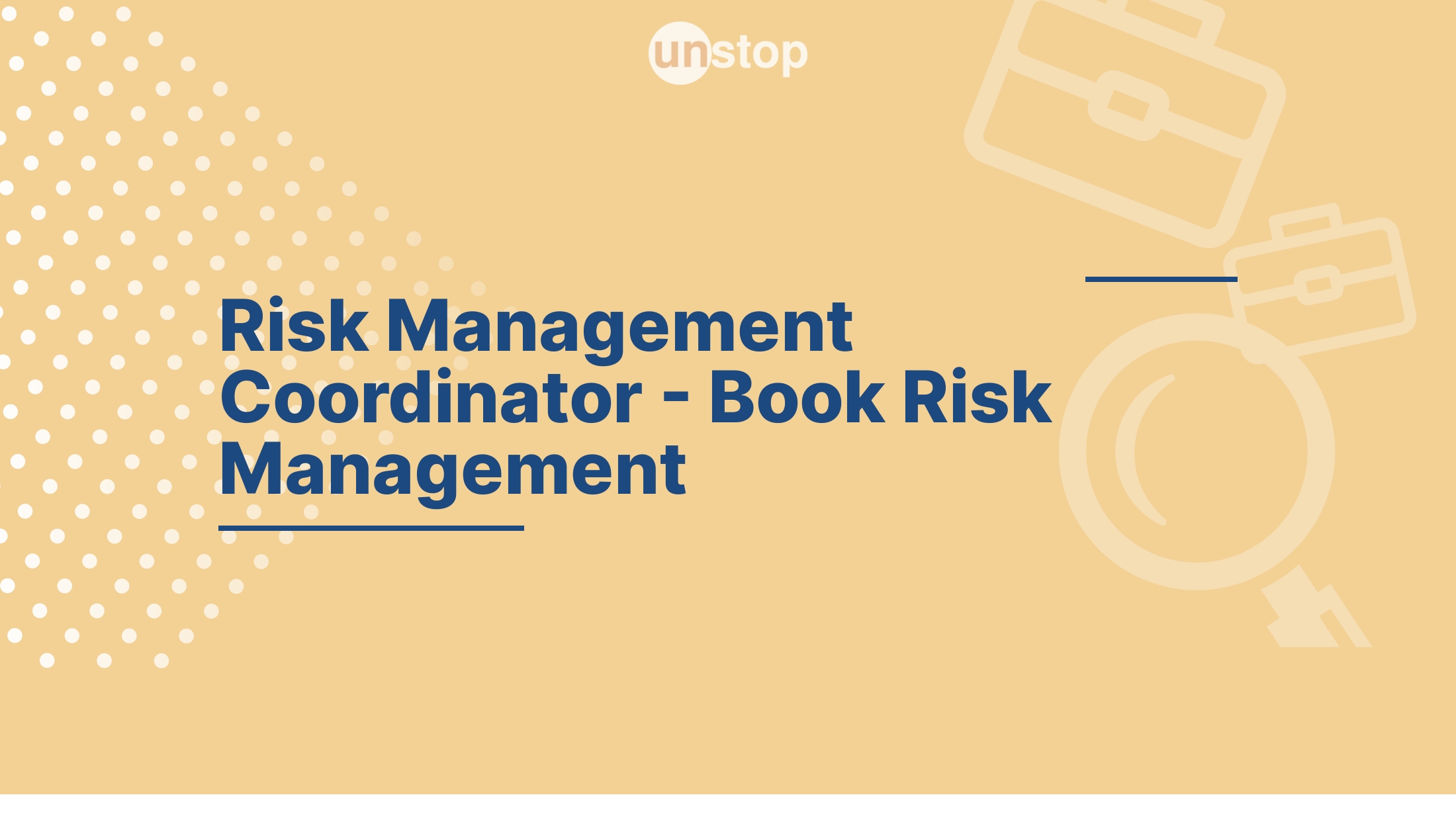 Risk Management Coordinator - Book Risk Management by Amazon! // Unstop