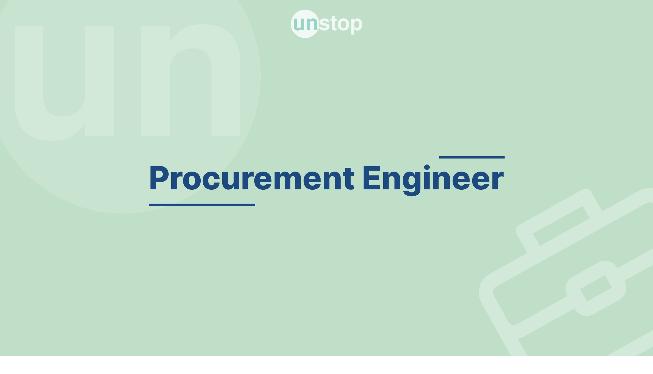 Procurement engineer deals