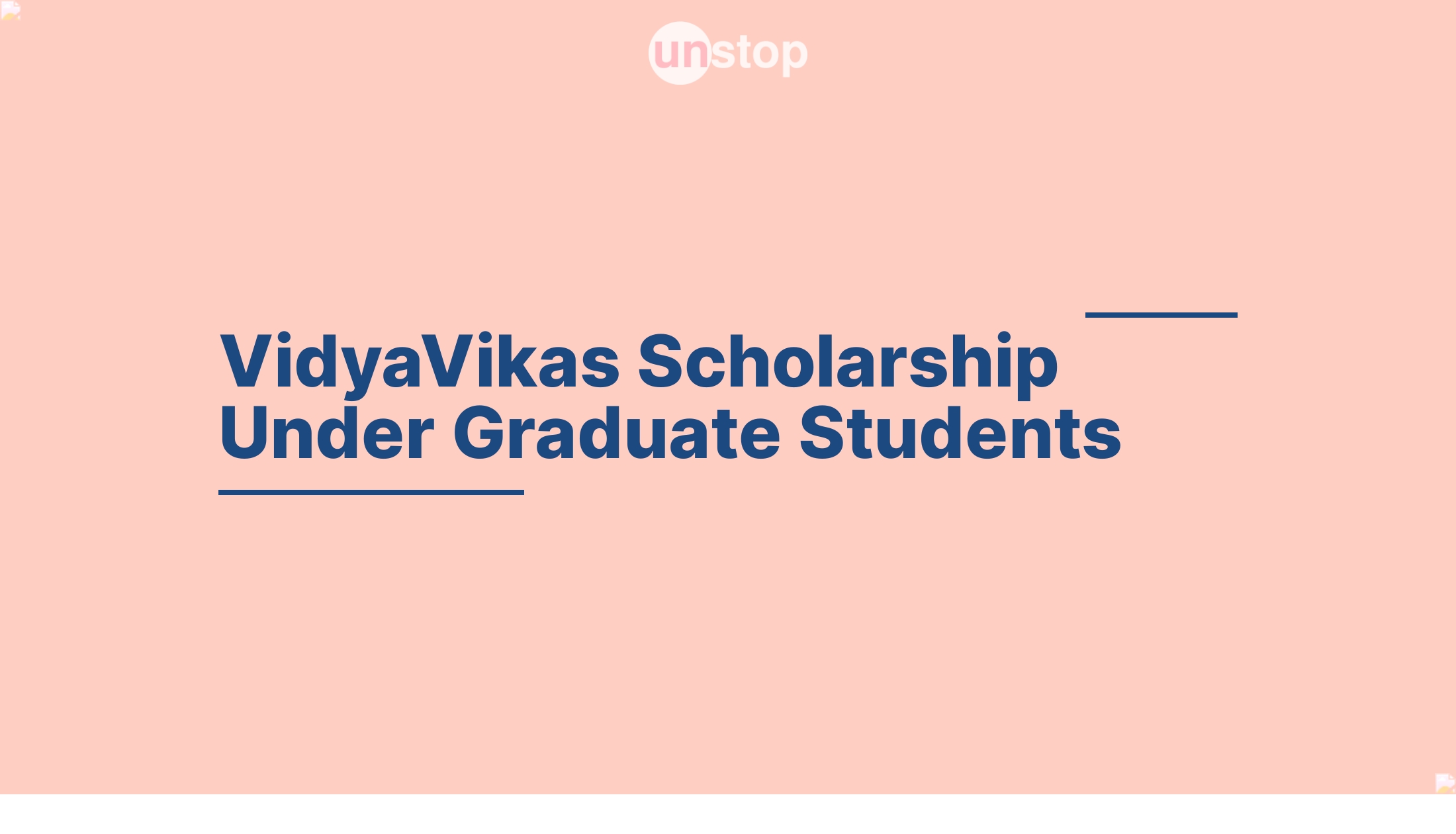 VidyaVikas Scholarship Under Graduate Students by Eaton India