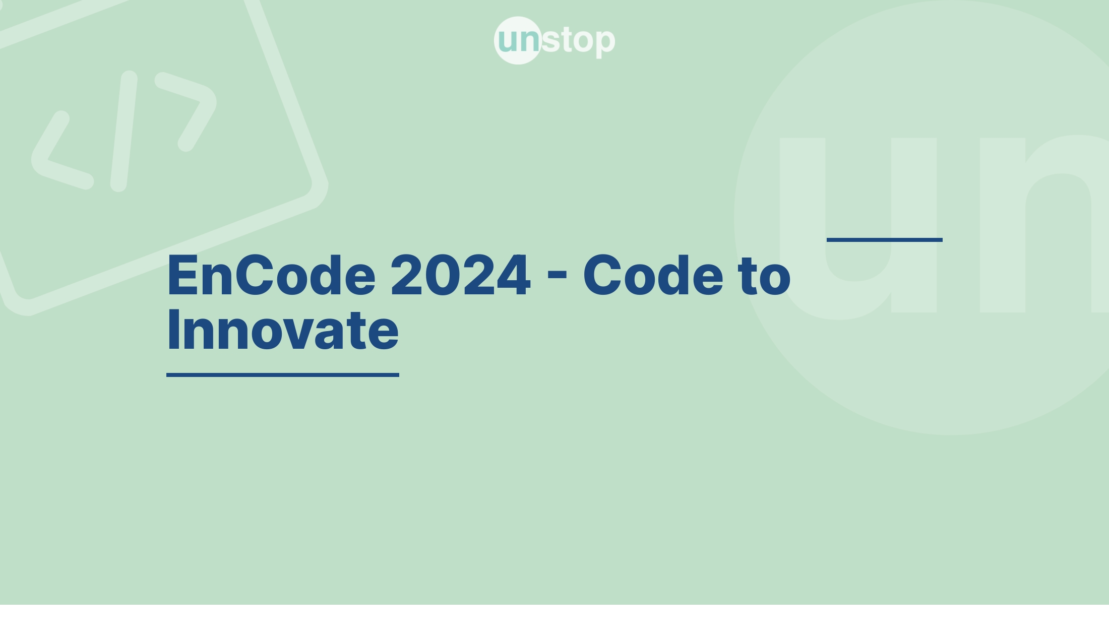 EnCode 2024 Code to Innovate by Indian Institute of Technology (IIT