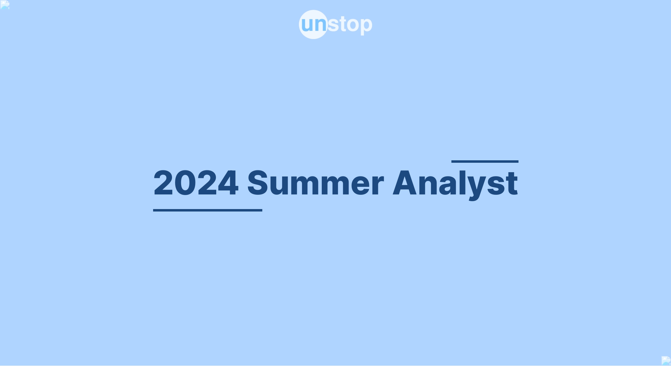 2024 Summer Analyst by Citi Bank! // Unstop