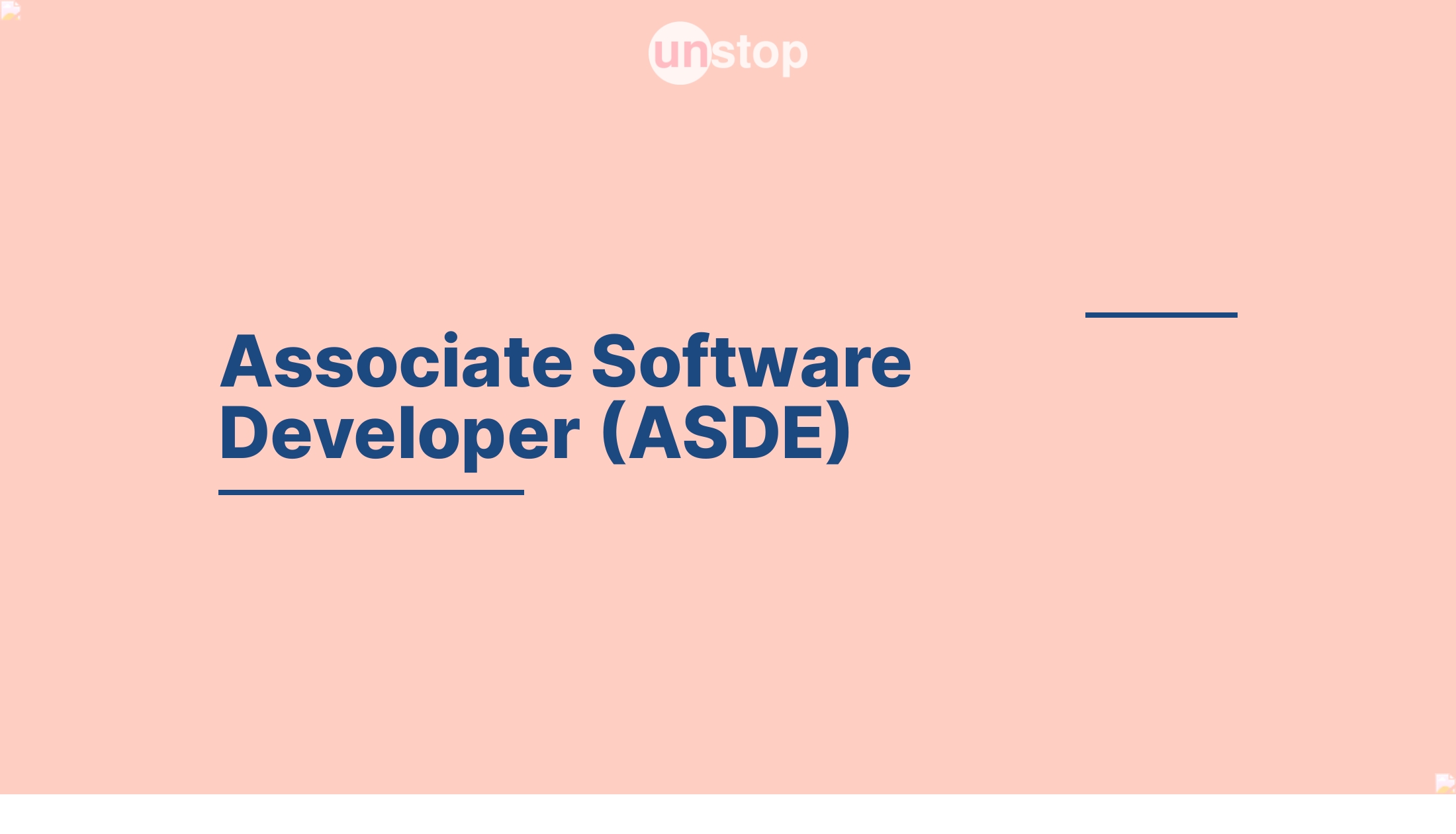 Associate Software Developer (ASDE) by Swiggy! // Unstop