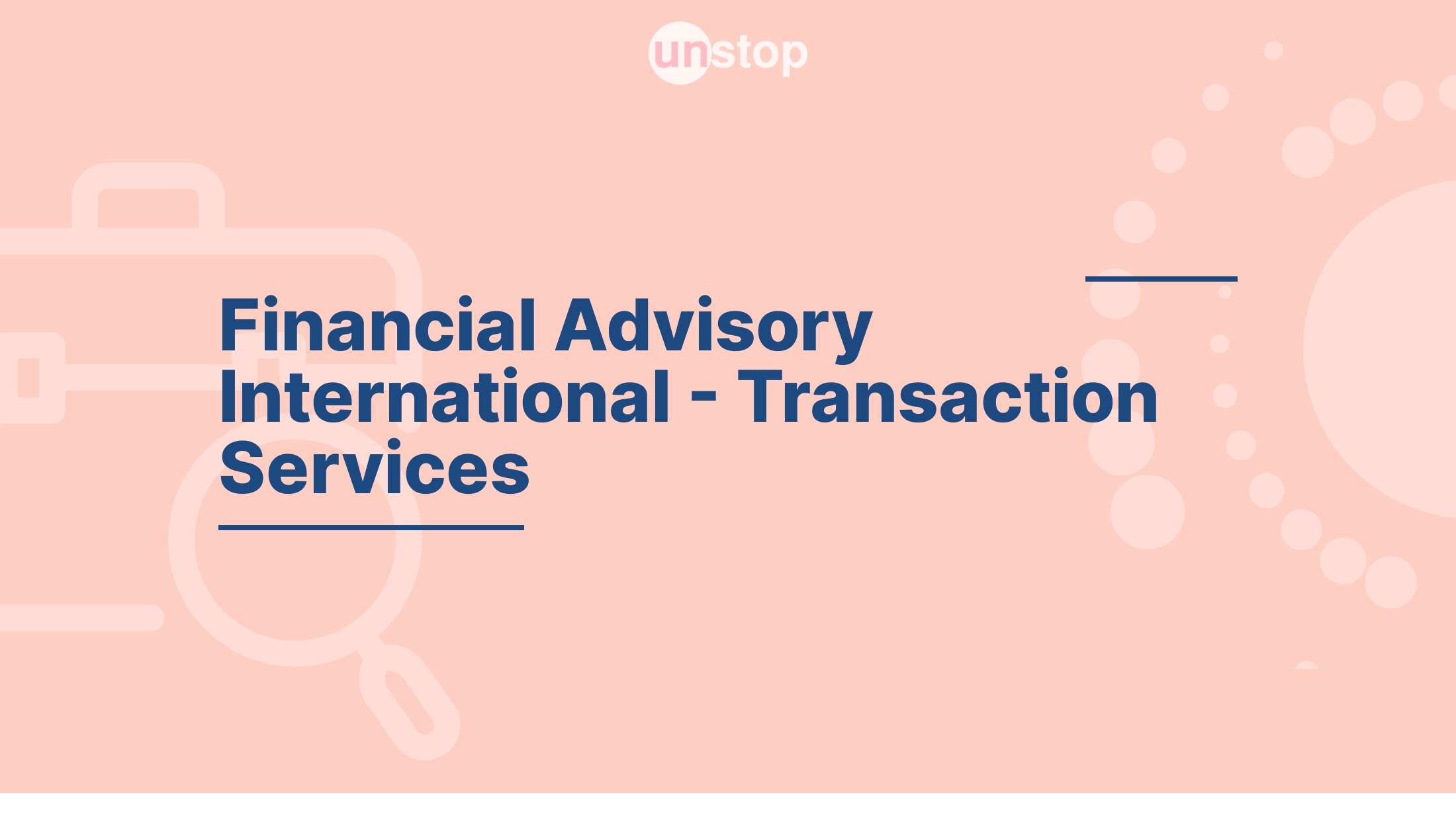 Financial Advisory International Transaction Services AM CDD by