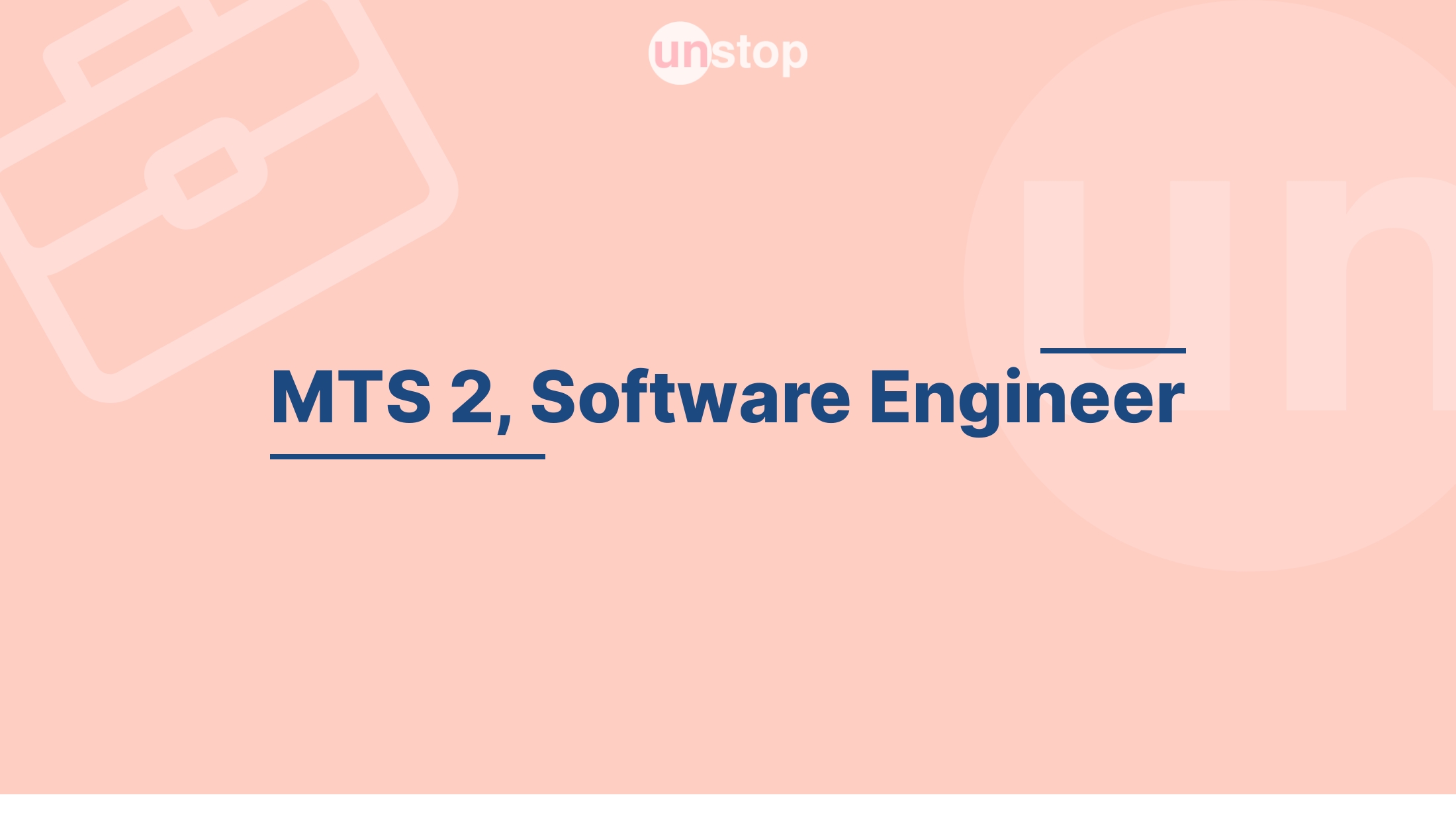 MTS 2, Software Engineer by PayPal! // Unstop