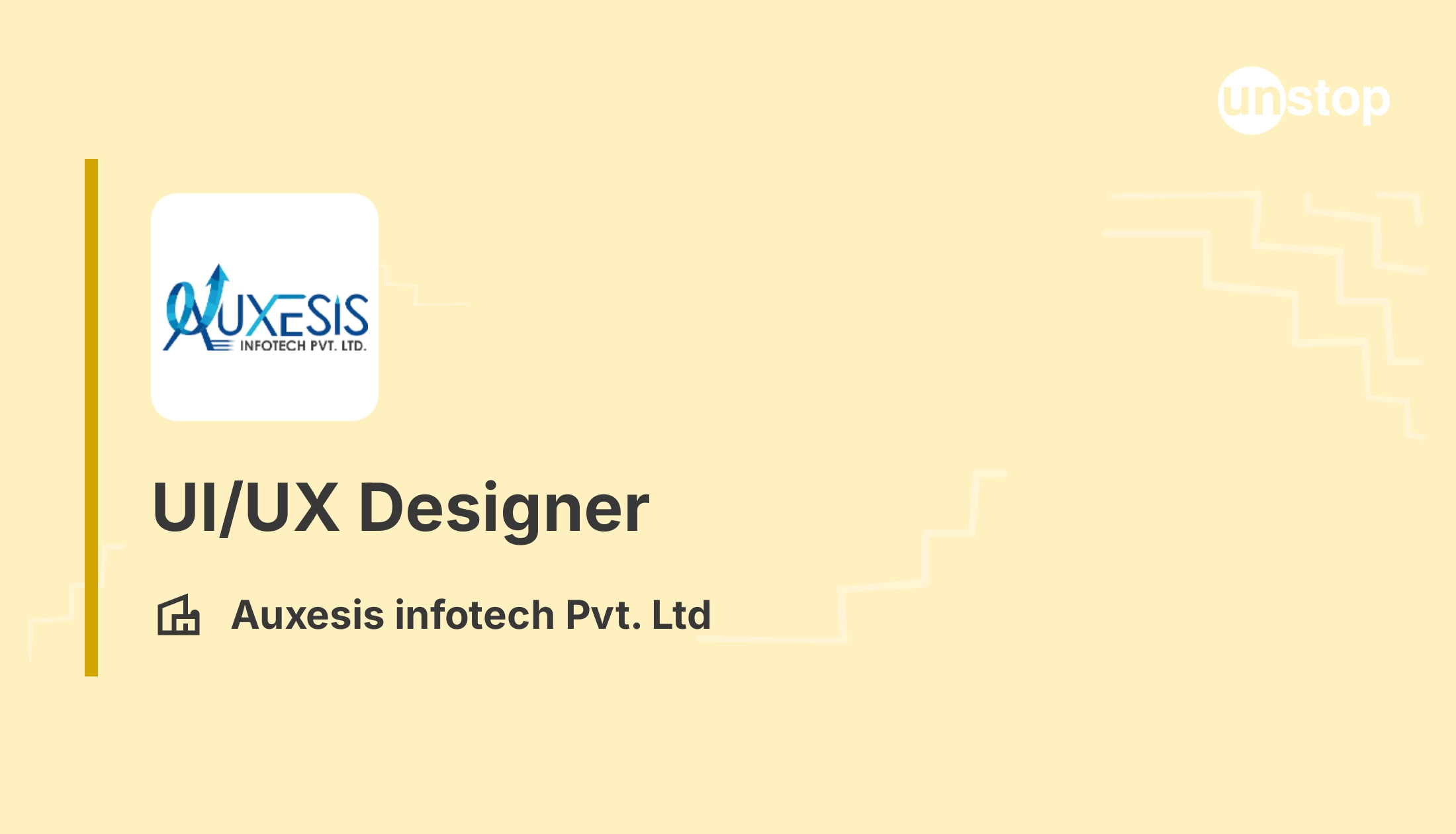 Join Auxesis infotech Pvt. Ltd as a UI/UX Designer 1138958 // Unstop
