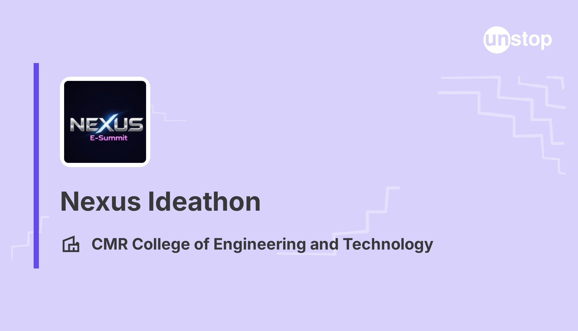 Nexus E-Summit 2025 (Ideathon) - 2025 | 1429621 // Unstop, image size:2200x1260