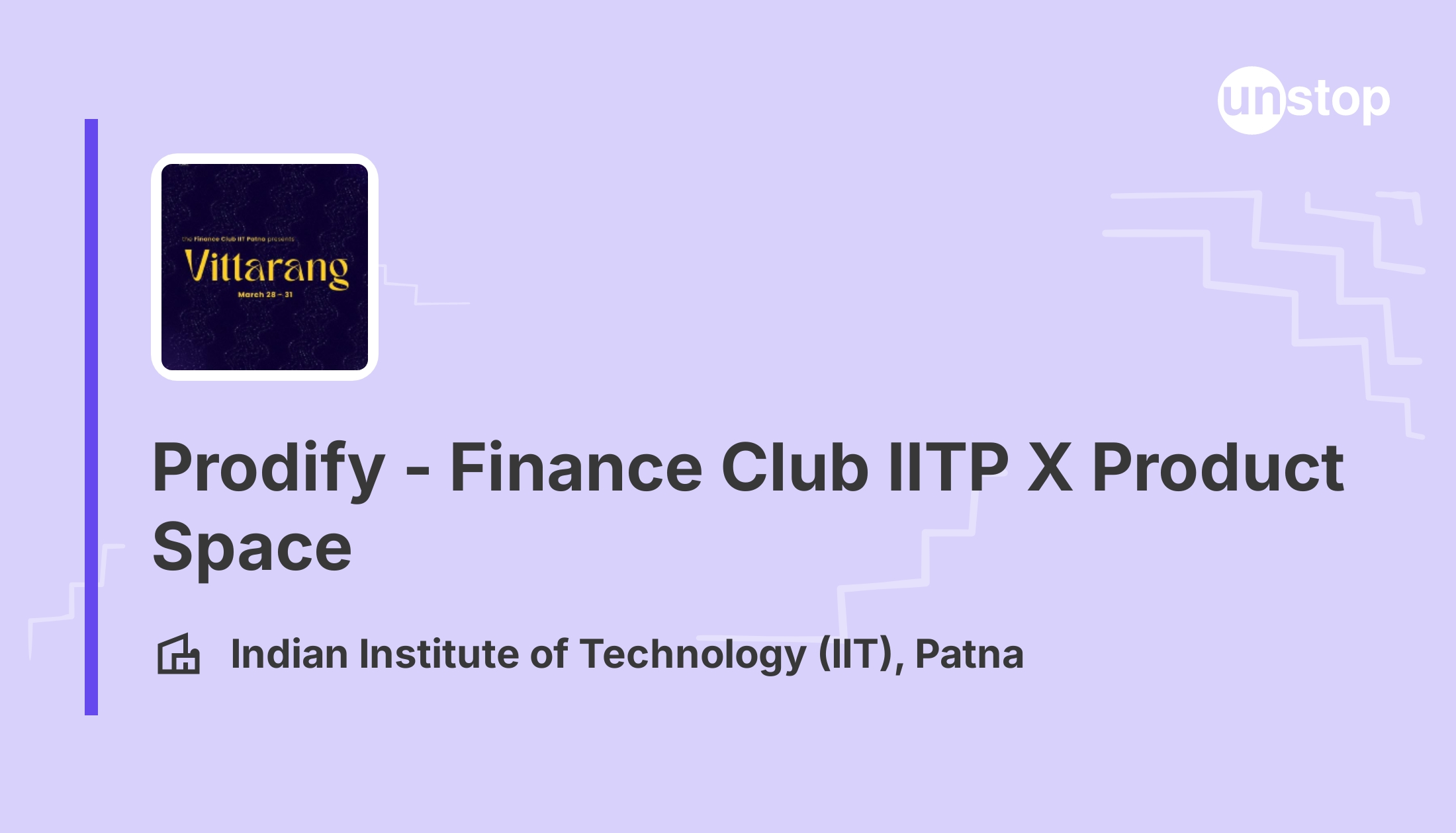 Prodify - FinanceClub IITP X Product Space - 2025