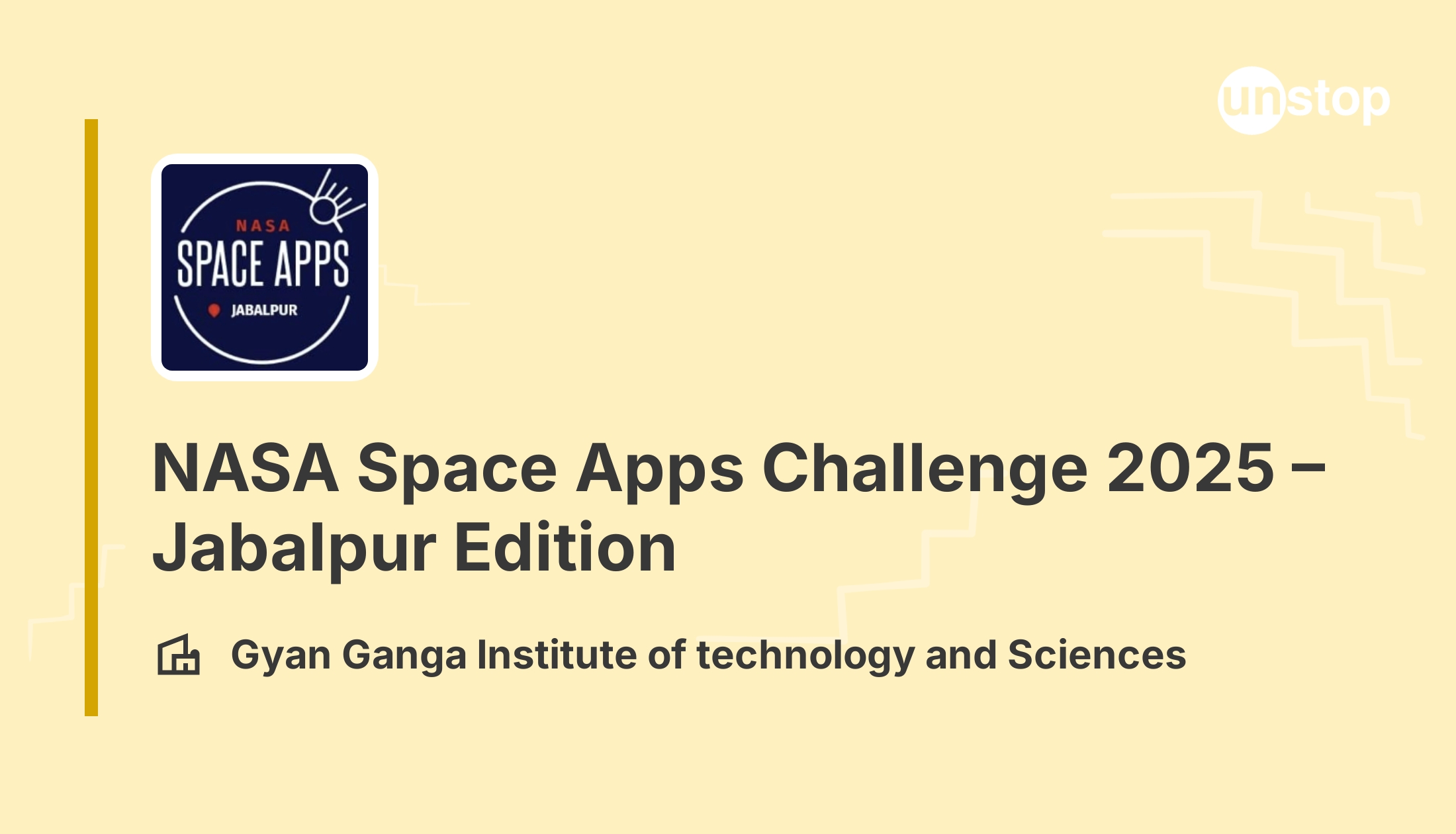 NASA Space Apps Challenge 2025 – Jabalpur Edition - 2025