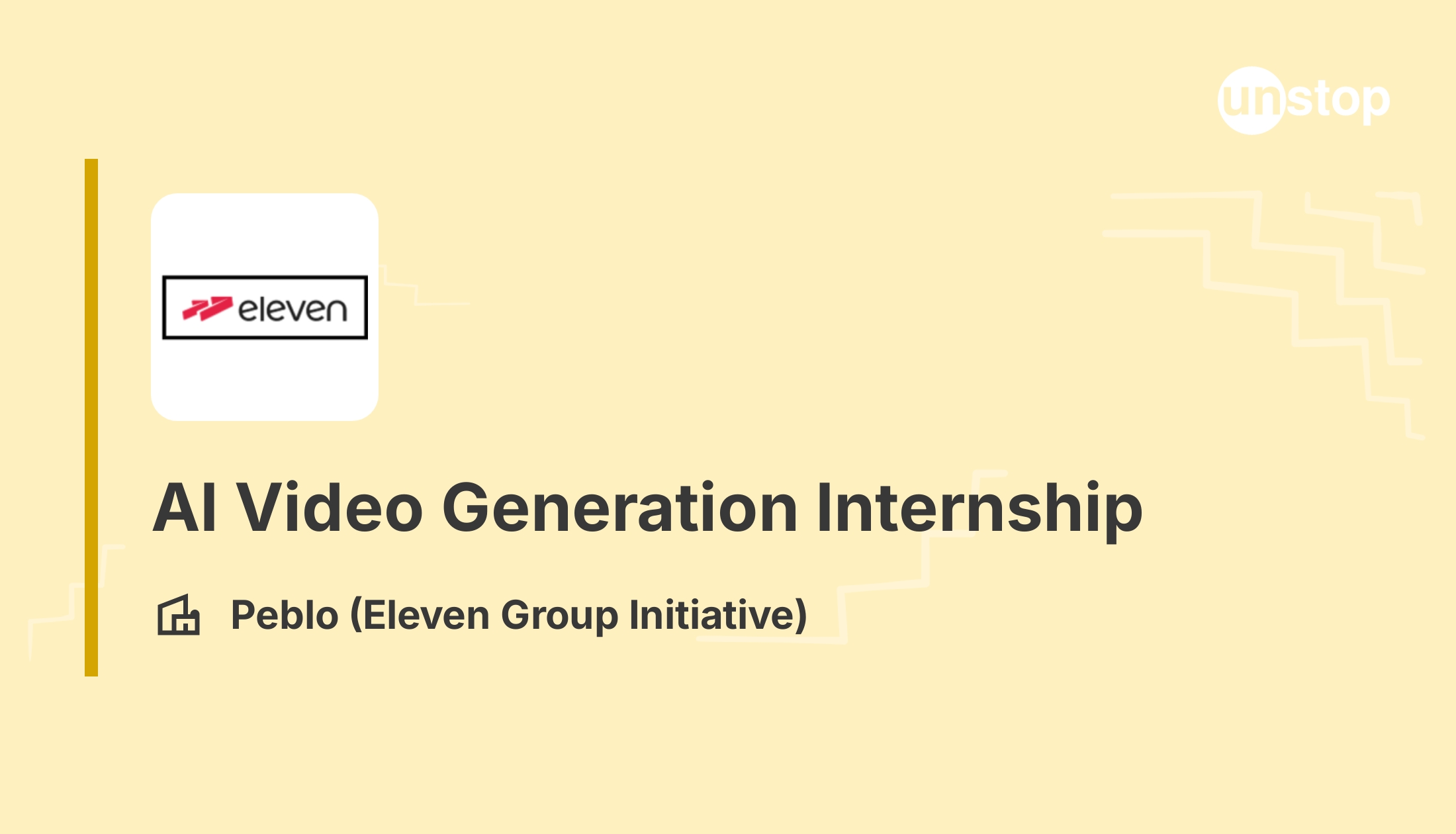 AI Video Gen Artist Internship - Peblo (Eleven Group Initiative) - Mumbai