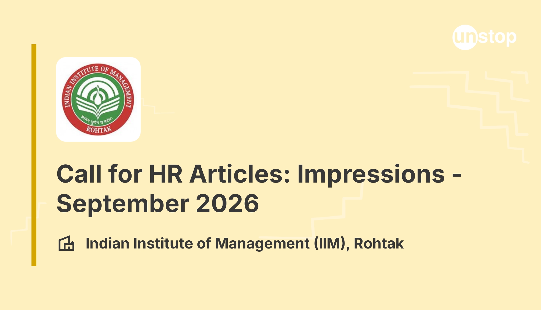 Call for HR Articles: Impressions - September 2026 - 2026