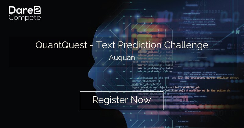 Quantquest Text Prediction Challenge From Auquan