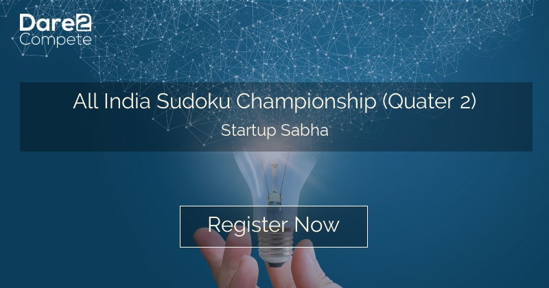 SUDOKU Online Tournament, Powered by Startup Sabha