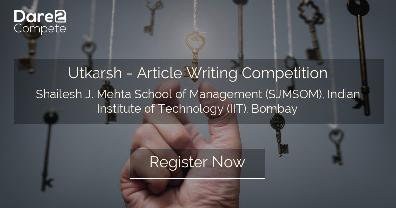 Utkarsh - Article Writing Competition By Shailesh J. Mehta School Of ...