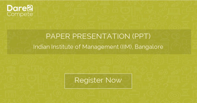 paper presentation in bangalore
