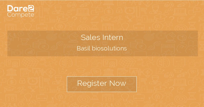 Sales Intern by Basil biosolutions Unstop formerly Dare2Compete