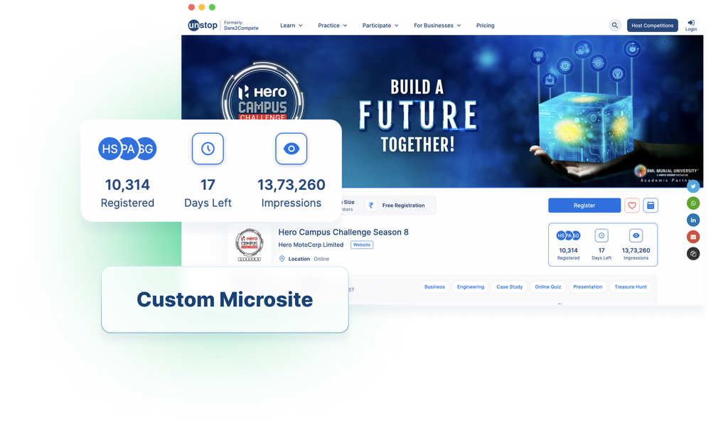 Unstop - Competitions, Quizzes, Hackathons, Scholarships and ...