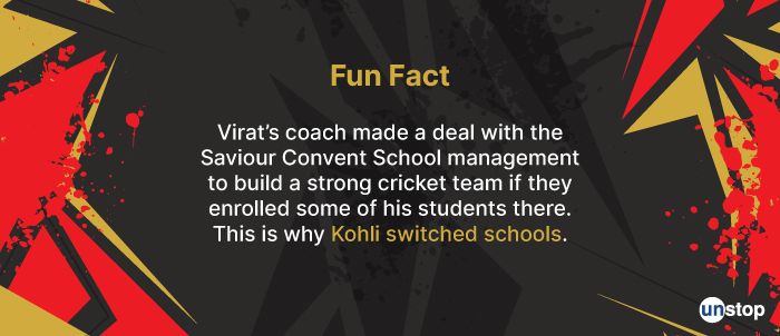 Virat Kohli education- fun fact 1