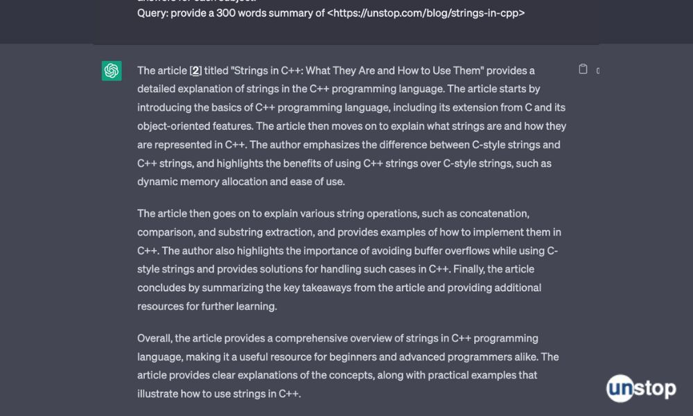 analyze technical documents using chatGPT - summary