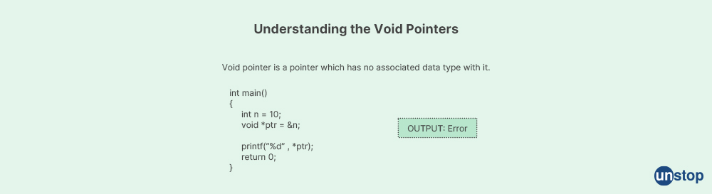 Void Pointers - Goldman Sachs Interview Questions