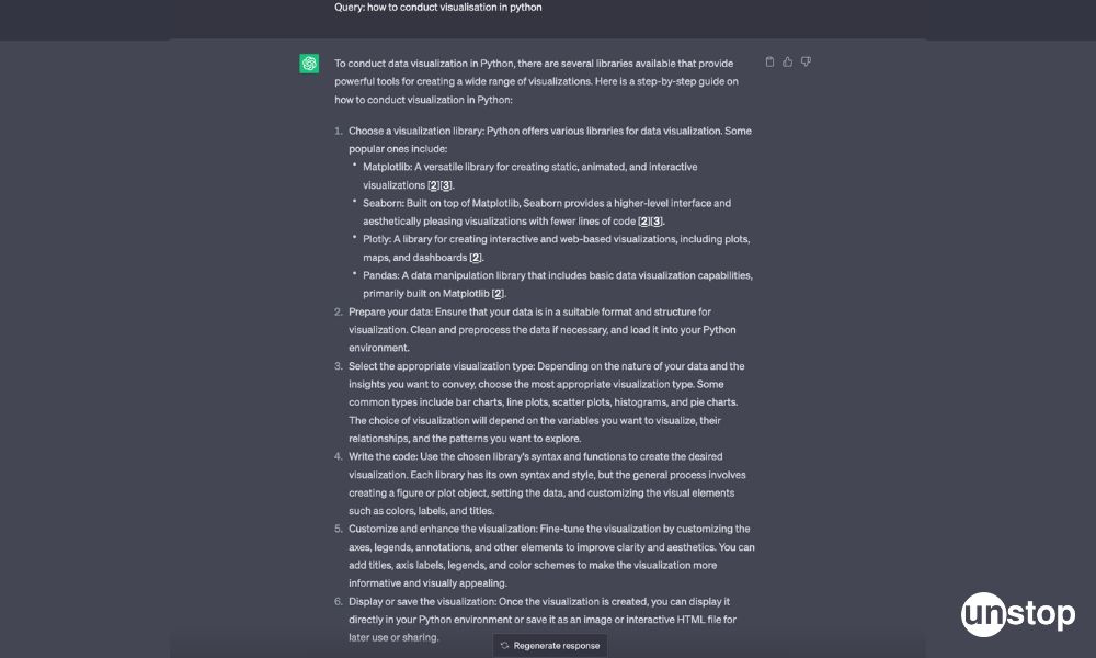 chatgpt for data scientist - data visualisation 1
