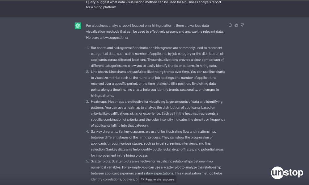 ChatGPT for Data Visualisation - suggestions