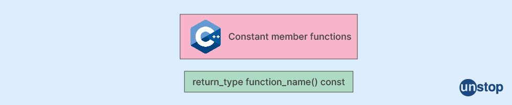 C++ constant member functions