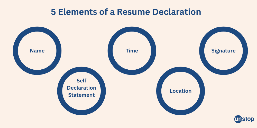 Key Components of a Resume Declaration