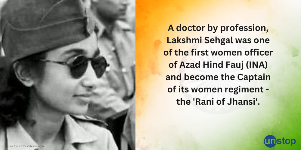 Unsung women freedom fighters-Lakshmi Sehgal