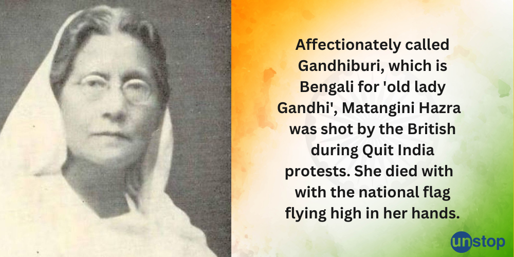 Unsung women freedom fighter- Martangini Hazra