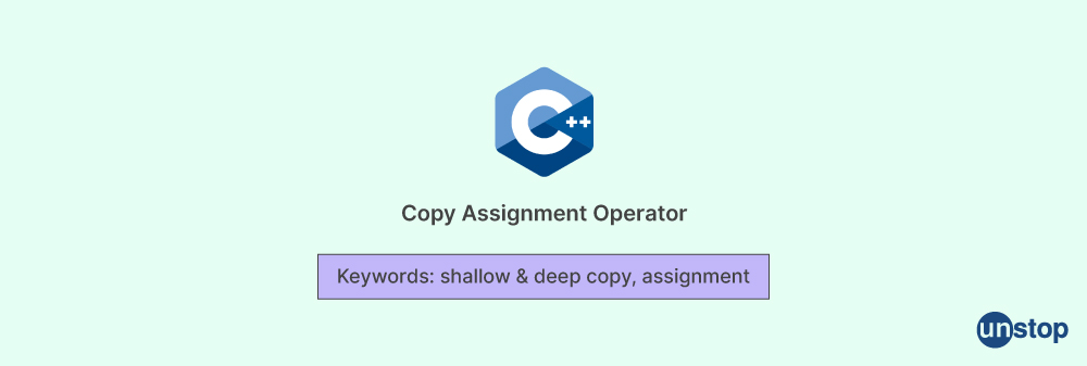 Copy assignment operator as member function in C++