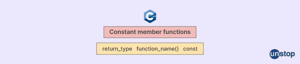 Constant member function in C++ basic syntax