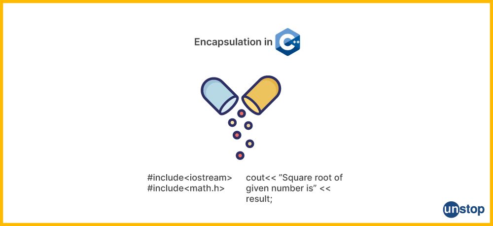 Example of encapsulation OOPs concept in C++