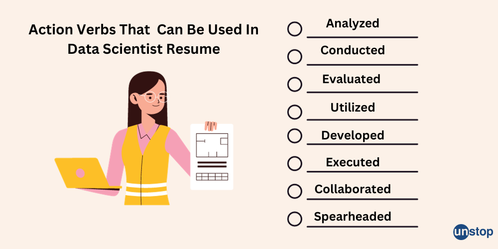 Action verbs for data scientist resume