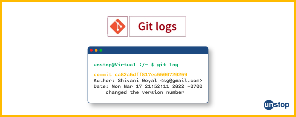 Git Log example