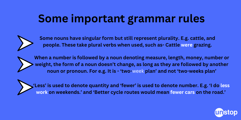 Grammar rules