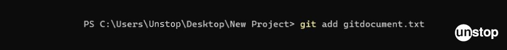 Git Commands | Example of git add command
