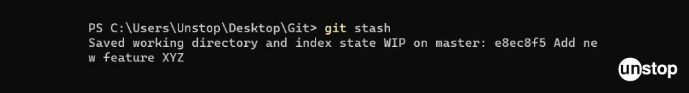 Git Commands | Example of git stash command