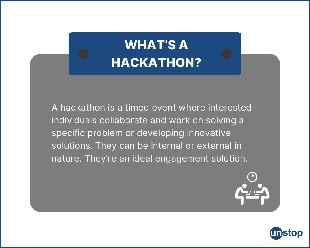 The definition of a hackathon