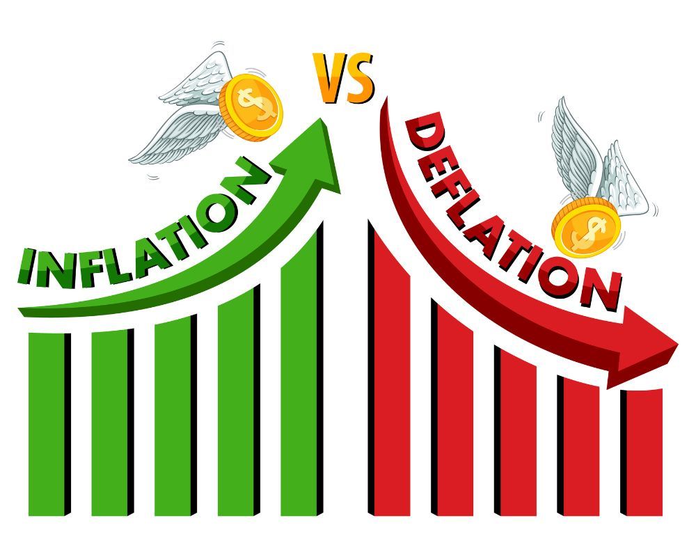 What is deflation vs inflation?