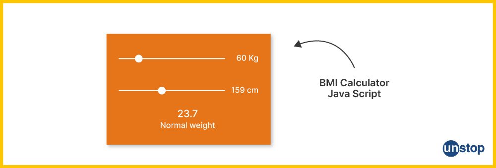 BMI Calculator using Javascript 