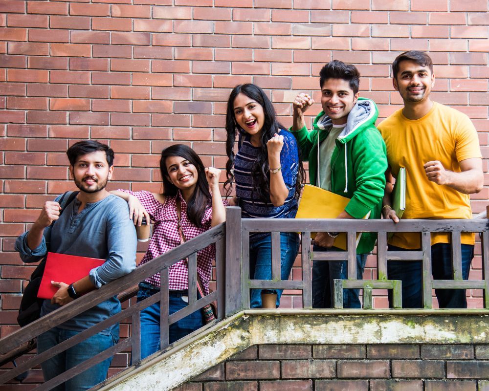 Successful students happy knowing that they cracked the exam