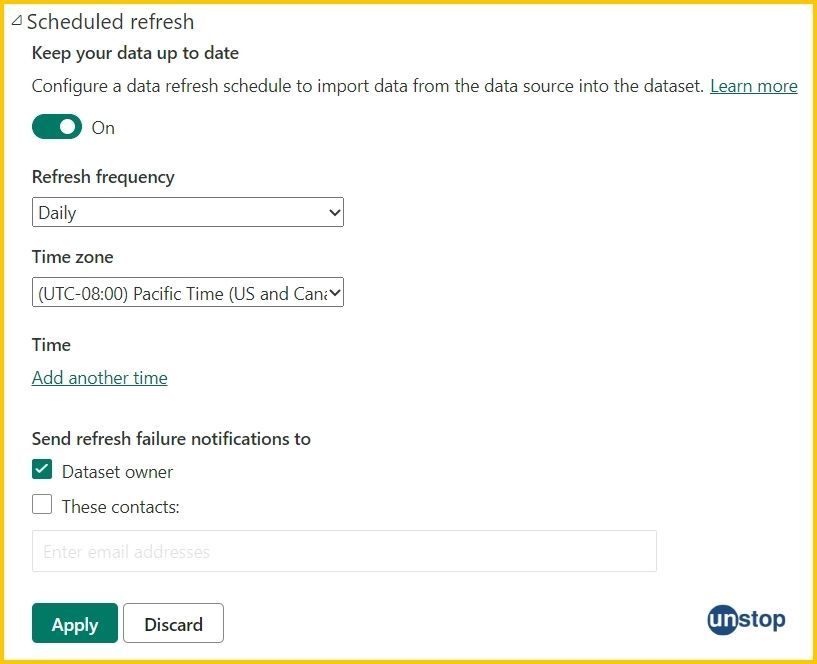 Scheduled Refresh in Power BI